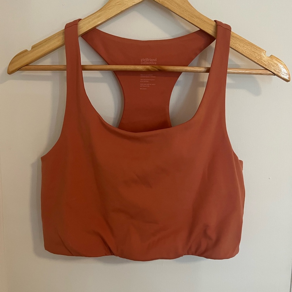 Girlfriend Collective Terracotta Sports Bra